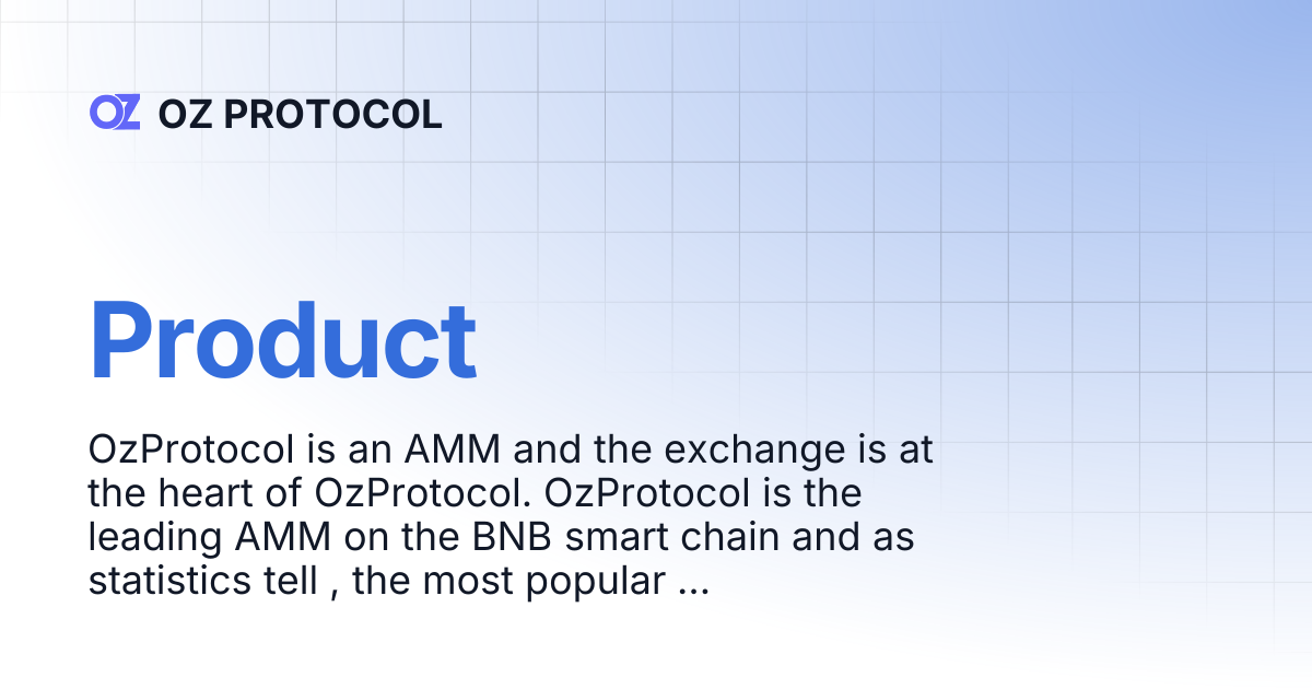 Product | OZ PROTOCOL